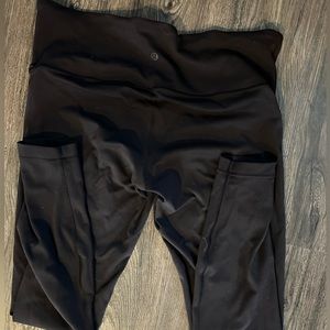 Lululemon black leggings with crossover waist